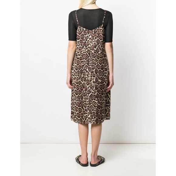Equipment Femme Jules Leopard Print Slip Dress - Picture 2 of 13